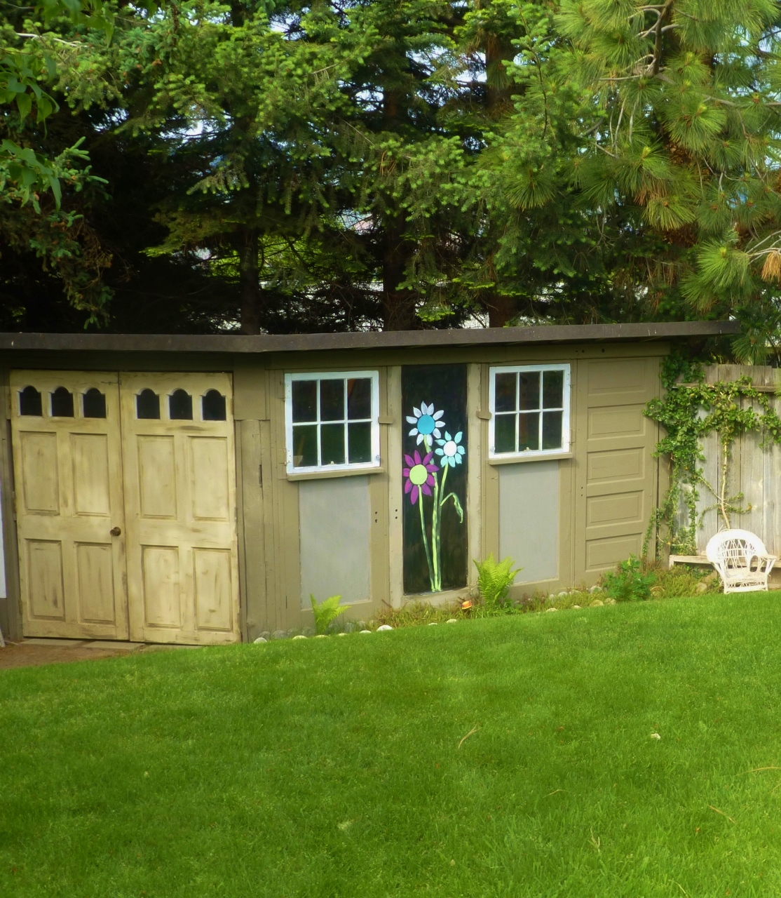 ATTIC CLUTTER FLOWERS on my SHED