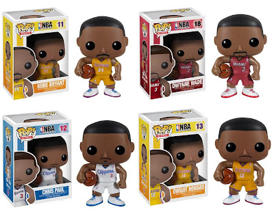 NBA Pop! Sports Series 2 Vinyl Figures by Funko - Kobe Bryant, Dwayne Wade, Chris Paul & Dwight Howard