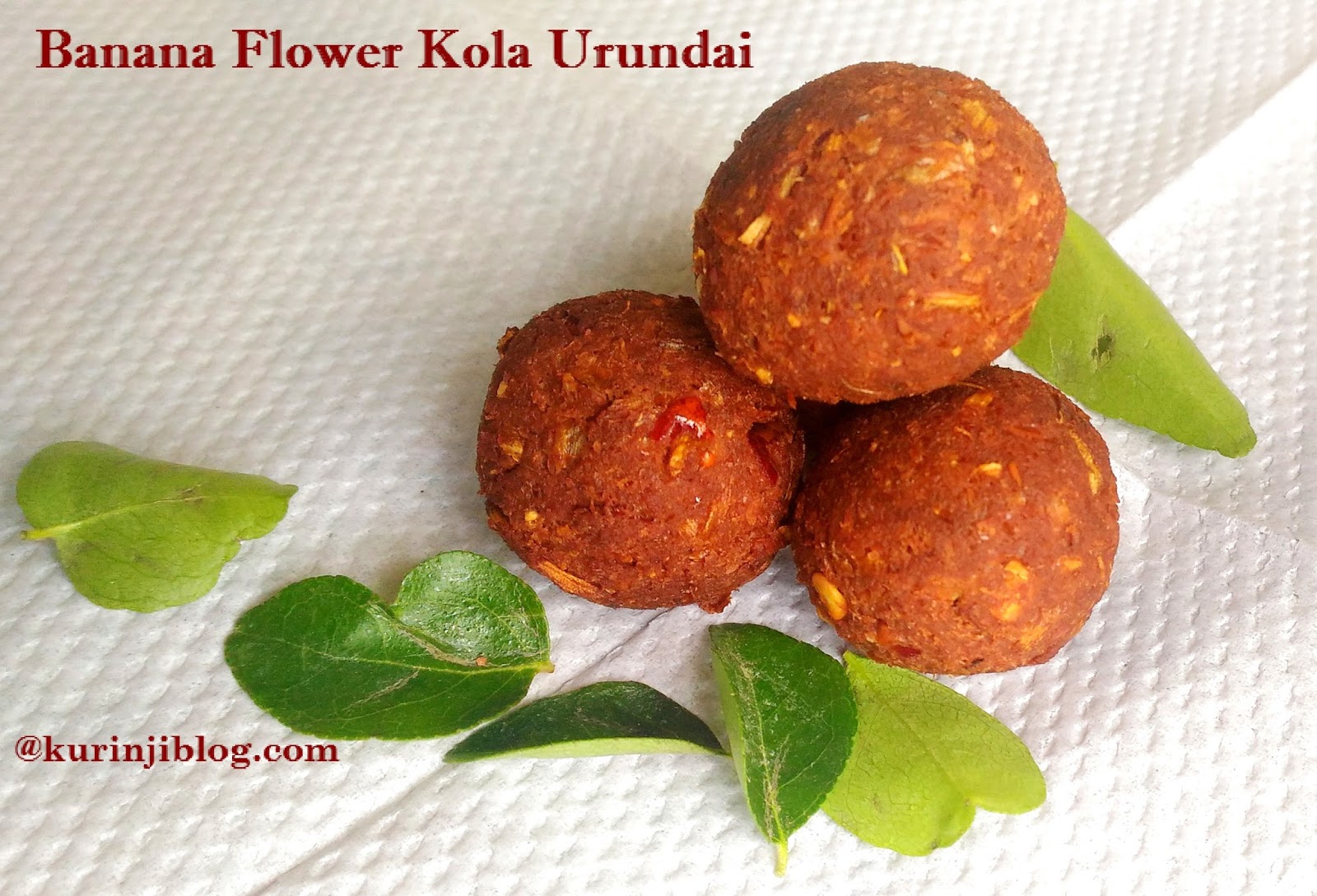 Vazhai Poo Kola Urundai / Banana Flower Kofta Recipe Banana Flower Recipes Kurinji Kathambam
