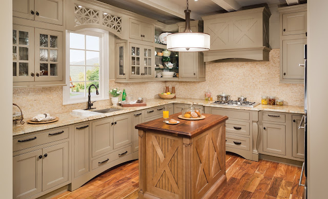 rustic-white-kithcen-cabinet-design-with-wood-island-kitchen-cabinets-ideas