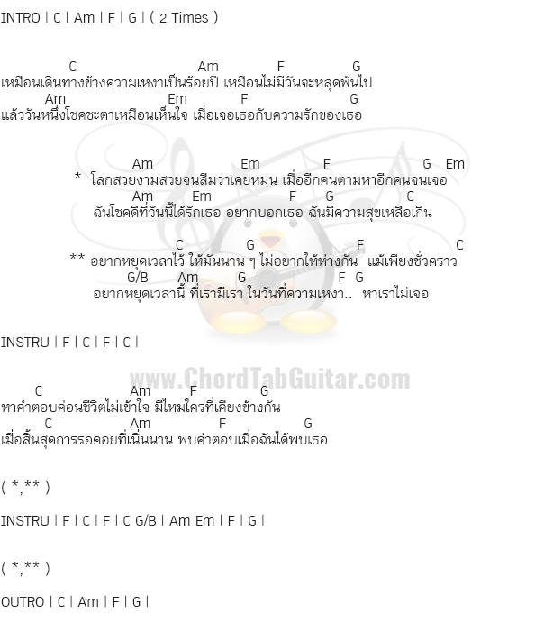 คอร์ดเพลง