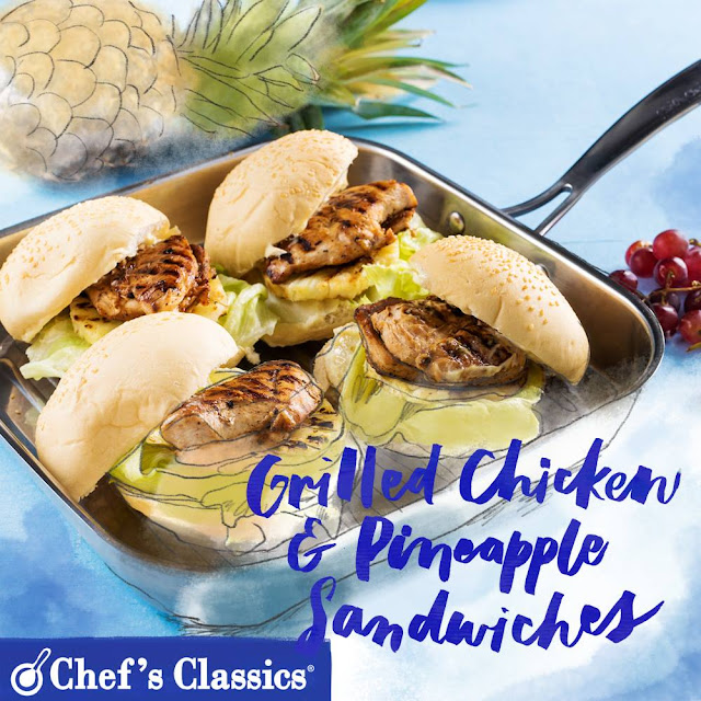 Grilled Chicken and Pineapple Sandwiches Recipe
