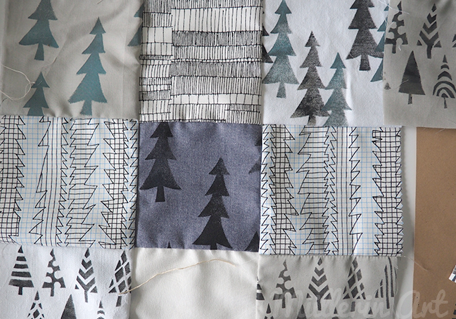 Tannenmuster-Quilt ©muellerinart Tannenmuster ©muellerinart
