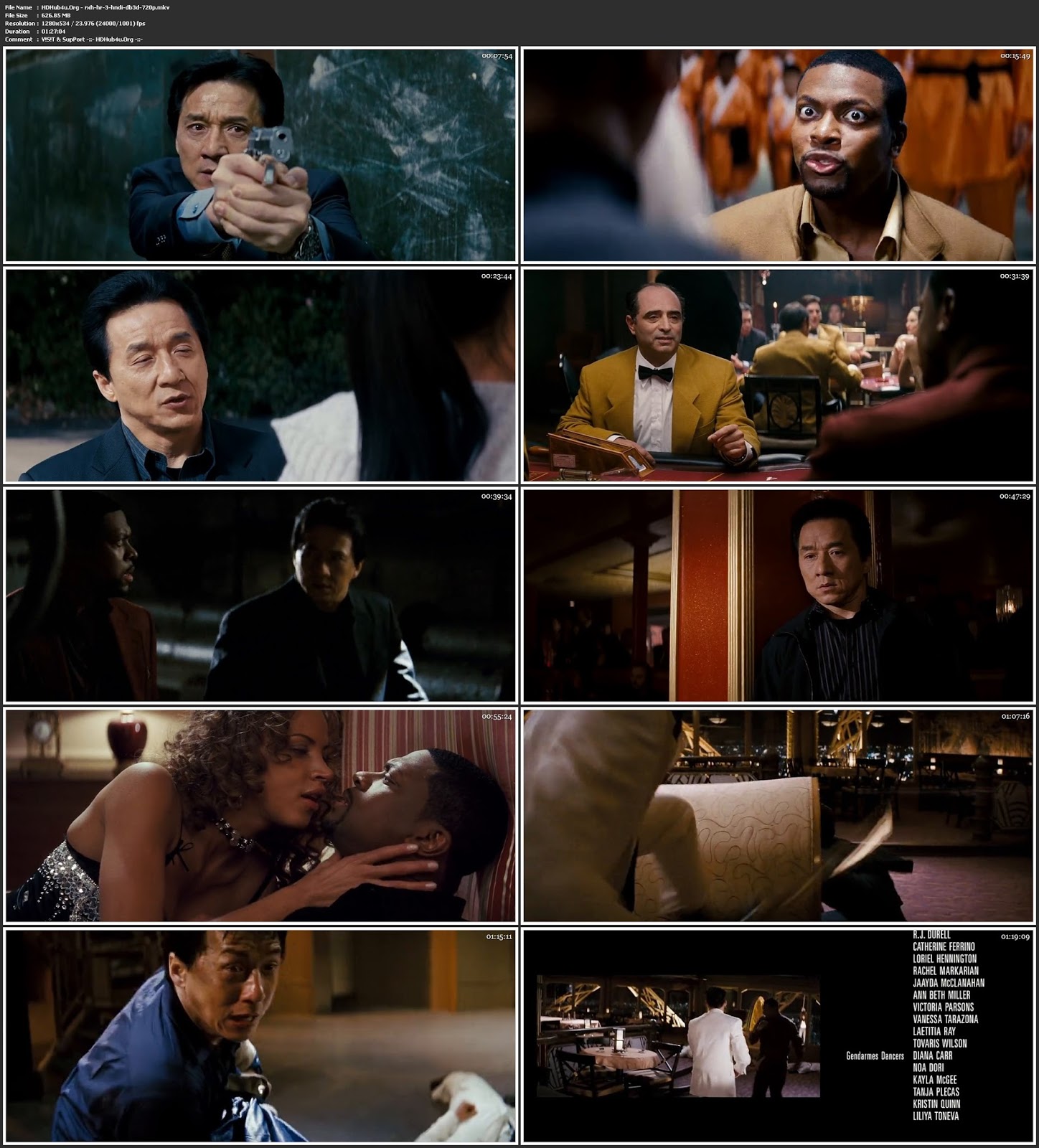 Rush Hour 3 (2007) Hindi Dubbed 720p BluRay 600MB Download
