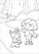 coloriage dora