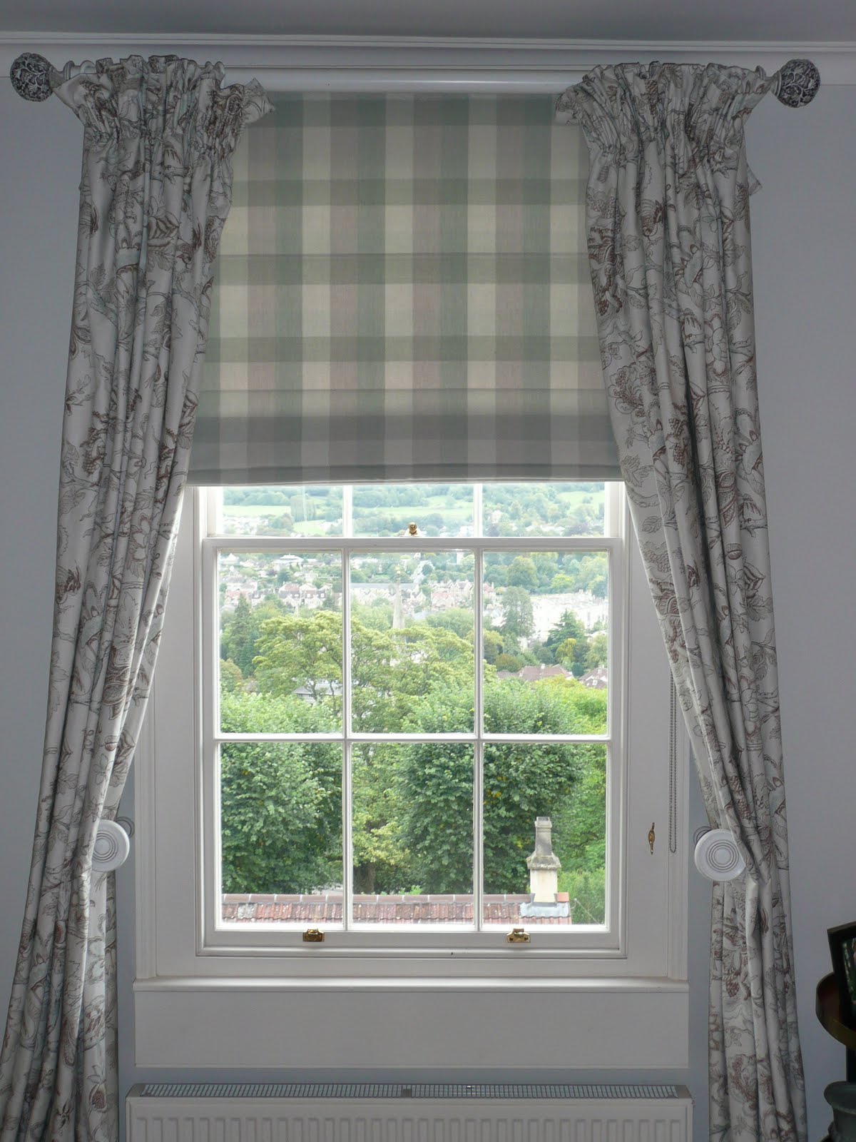 Atmosphere Bath doublewidth fabrics Dress Curtains and Roman Blind