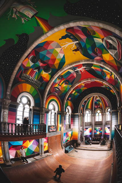 伝統的な教会をスケボーができるスケートパークに改修？【ar】　日系スペイン人アーティスト奥田サンミゲル