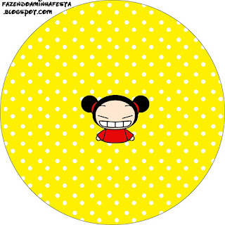 Pucca: Etiquetas para Candy Buffet para Imprimir Gratis. Toppers o Etiquetas de Pucca para imprimir gratis.