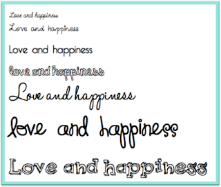 love and happiness, fonts