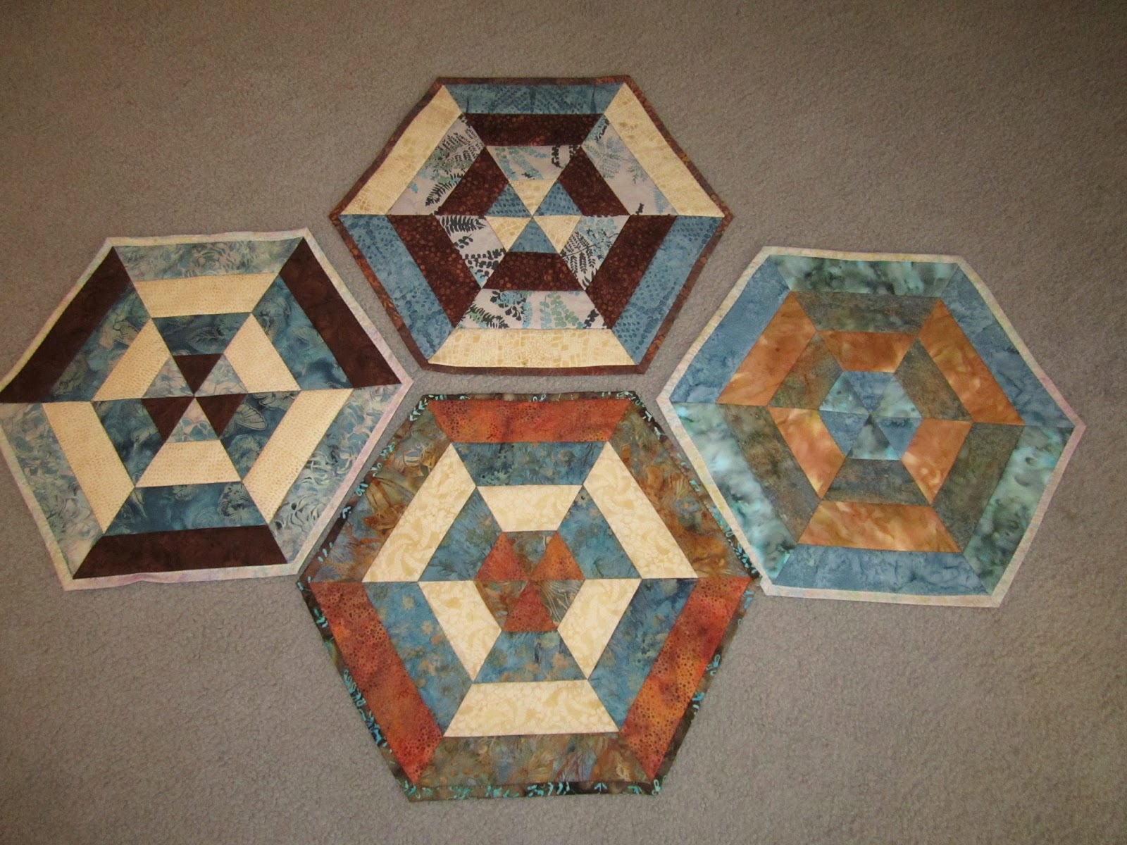 * Hexagon Placemats