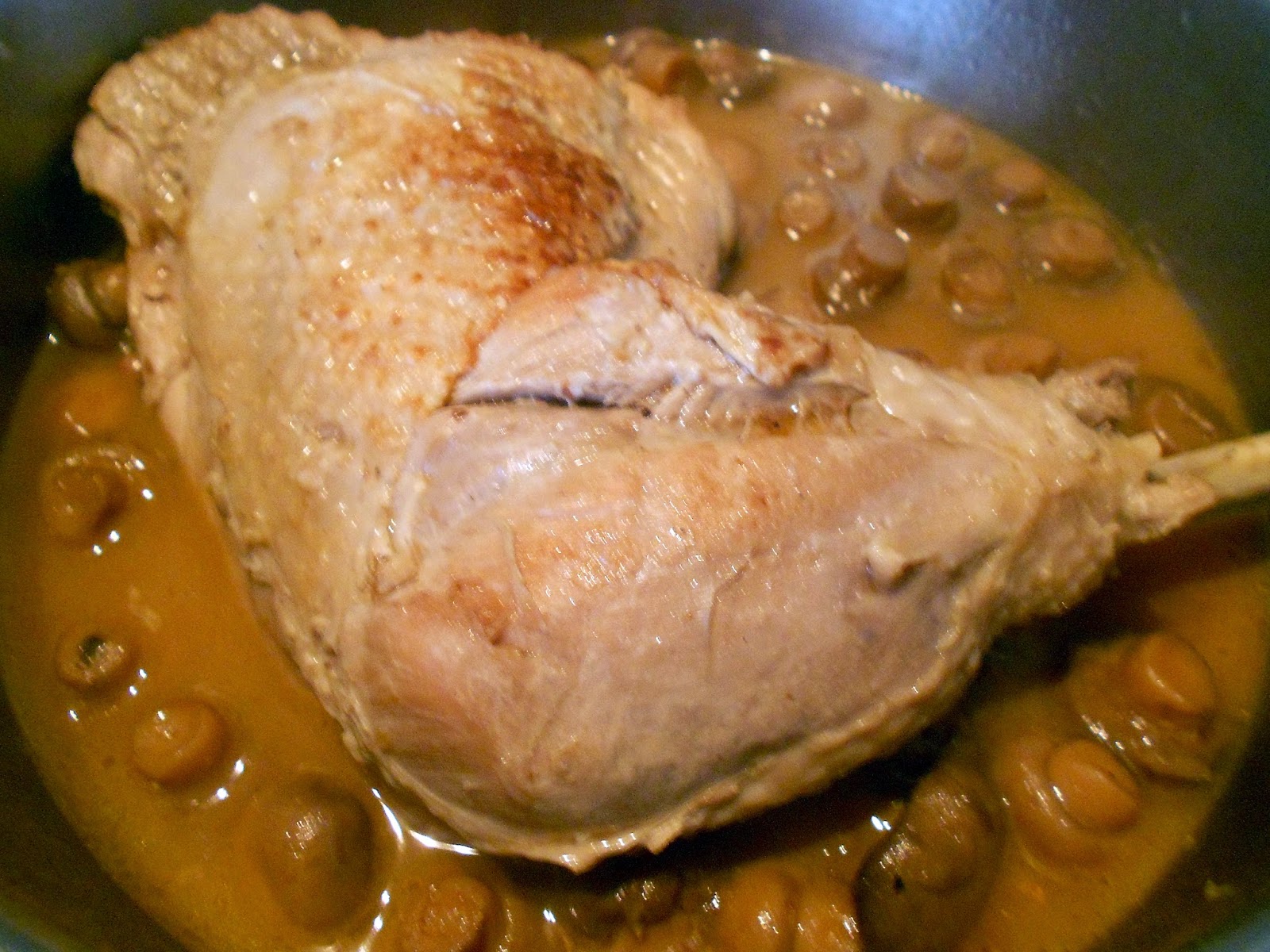 Dey cuisine: Cuisse de dinde aux champignons - Plat économique!