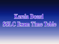 Kerala Board Kerala Board 10th Exam Date Sheet 2018