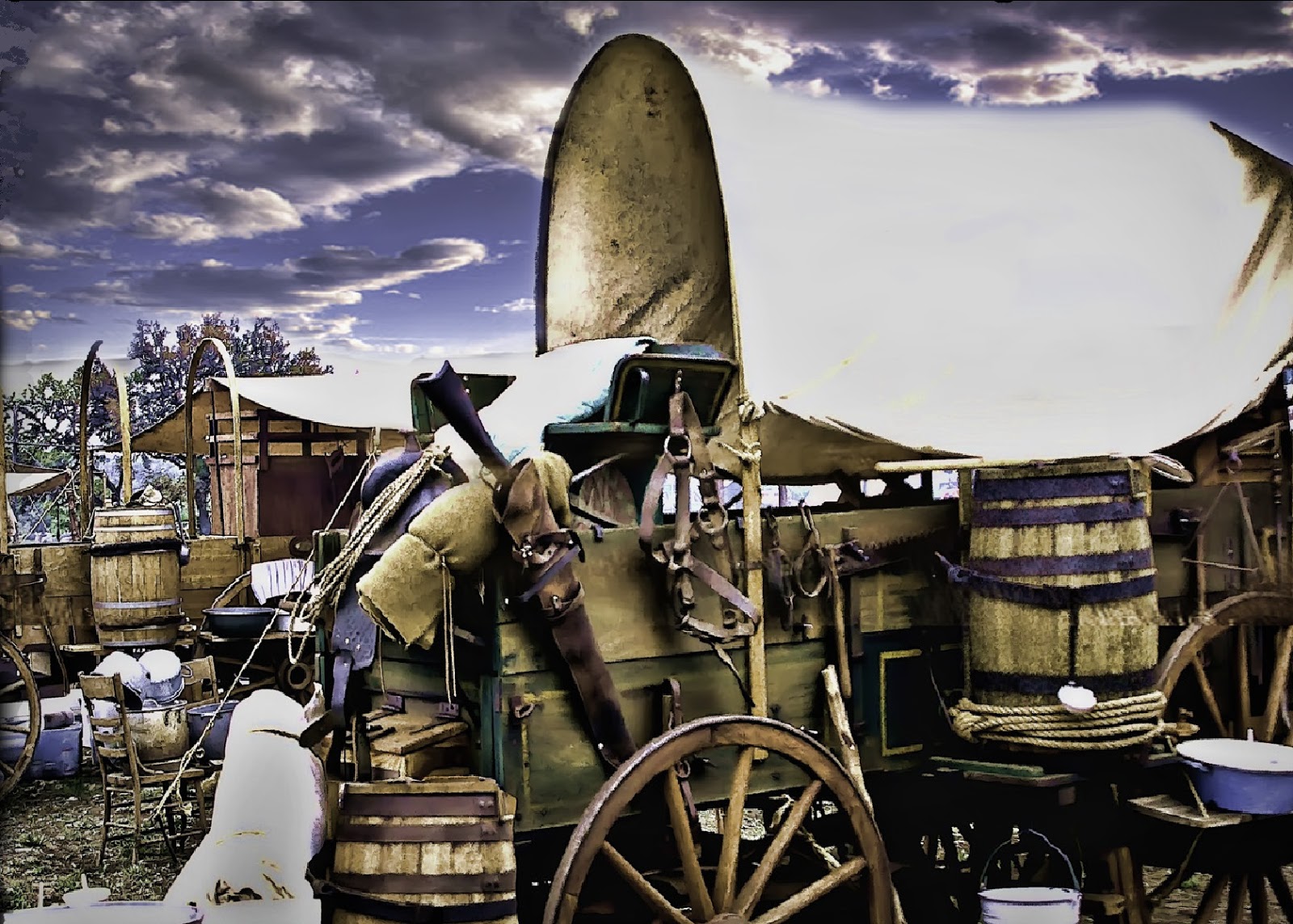 Cowboys and Chuckwagon Cooking "Chuck's on, come an' get it" HELOTES