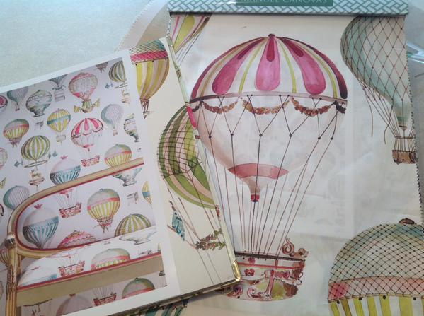 Eye For Design Decorate Your Interiors With Hot Air Balloon Decor There Are Also Wallpapers And Other Lovely Items Reflecting The French Hot Air Balloon Theme