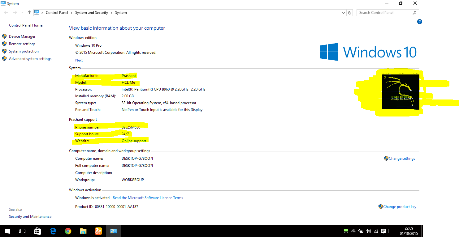 Change Windows 10 OEM Info Using OEM Updater RyberSoft