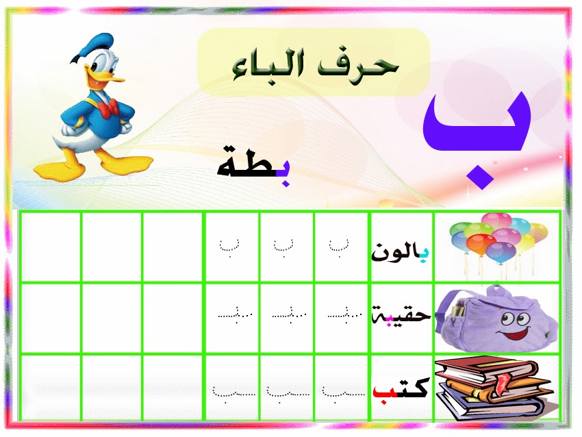 ألبومات صور منوعة صور كتابة الحروف هجاء الأبجدية للغة العربية في كلمات