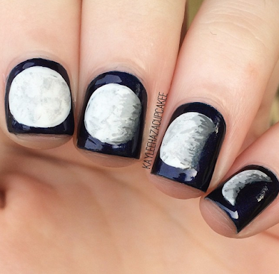 Uñas Negras con Blanco 2017 Uñas Negras con Blanco 2017