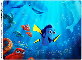 Buscando a Dory: Etiquetas para Candy Bar para Imprimir Gratis. Etiquetas de Buscando a Dory para imprimir gratis.