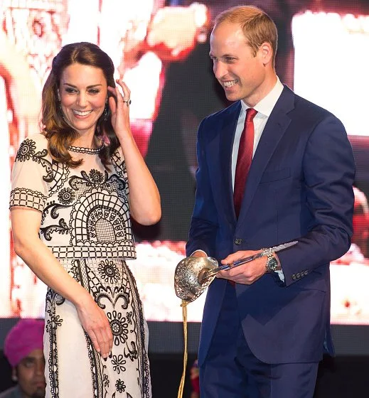 Kate Middleton wore Temperley London Delphia Embroidered Crop Top and Embroidered Silk-Organza Maxi Skirt from the Spring/Summer 2016 Collection