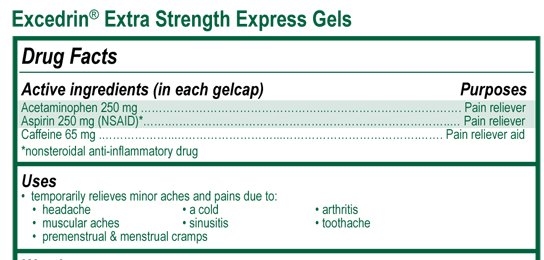 aspirin dosage for adults headache