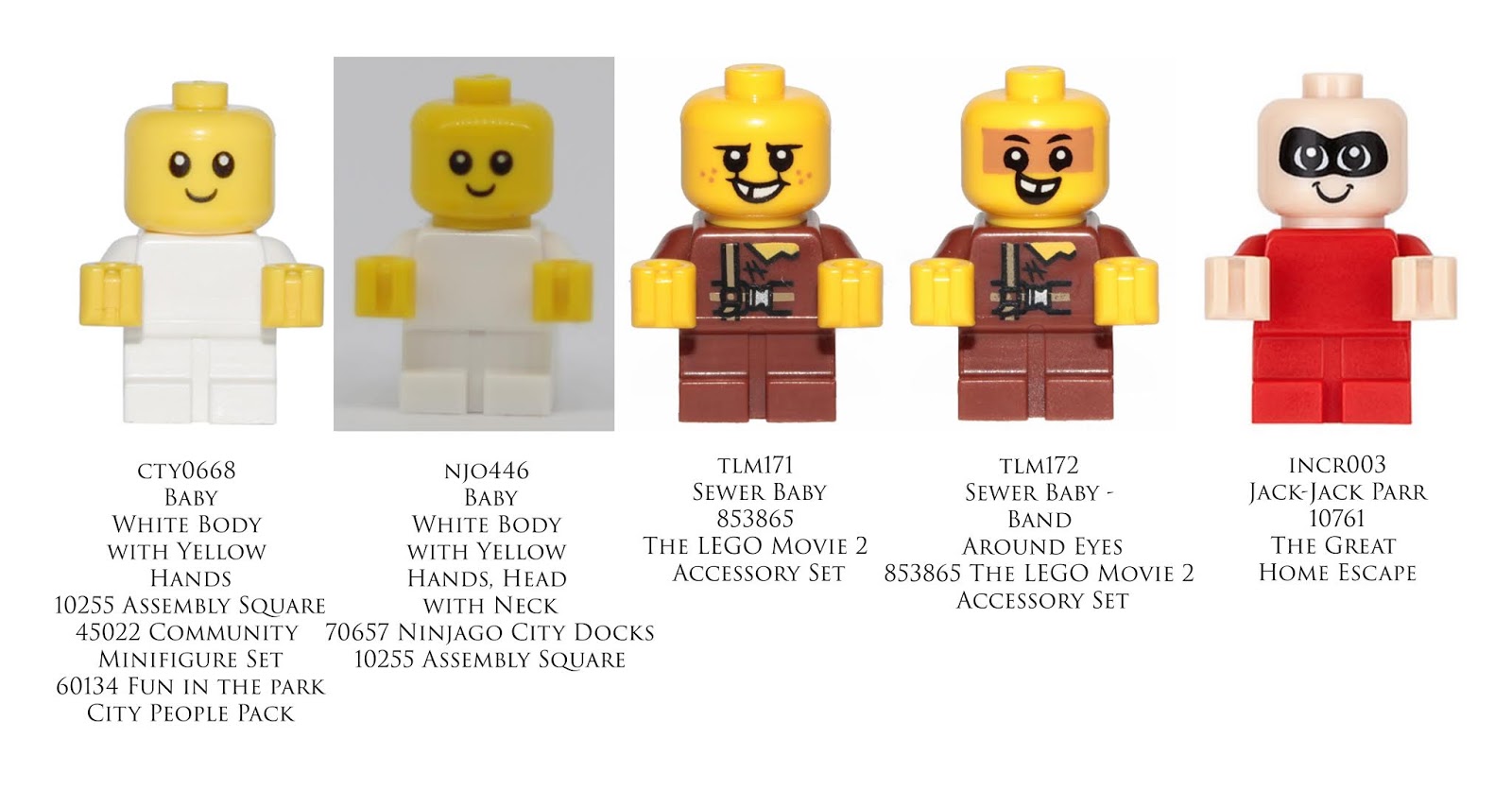 lego sewer babies set