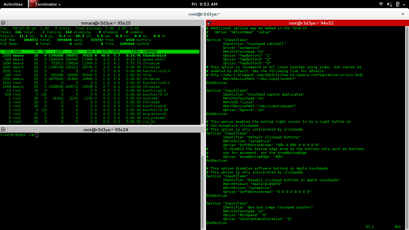 r3d3ye Acer Aspire and jumpy touchpad pointer