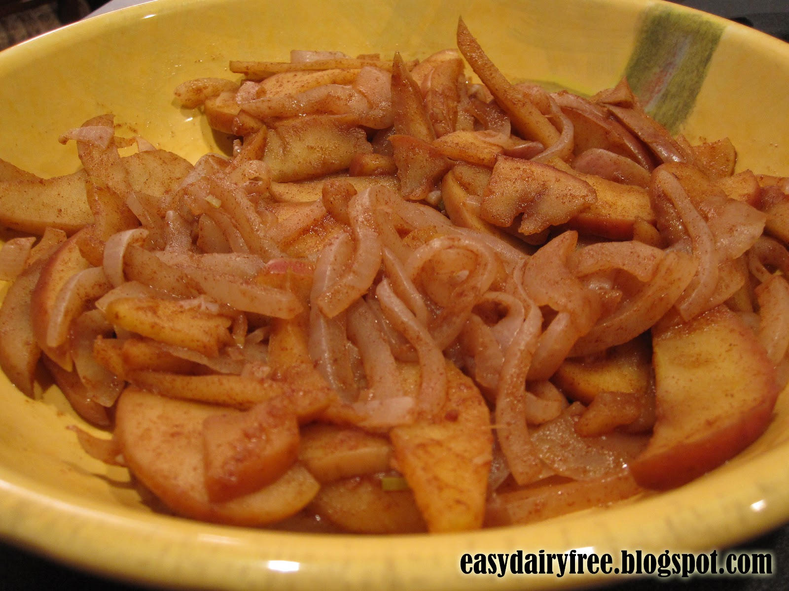 Easy Dairy Free Sautéed Apples and Onions