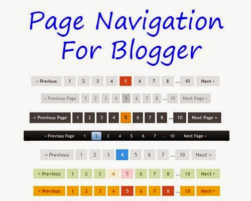 Cara Membuat Halaman Navigasi Blog Dengan Nomor 7 Style by Anas Blogging Tips