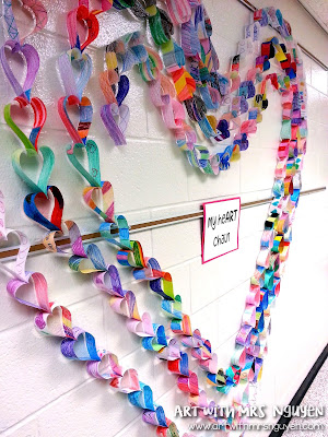 Paper Heart Chain Craft - Blooming Brilliant