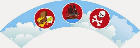 Funny Pirates: Free Printable Cupcake Wrappers and Toppers. Funny Pirates: Free Printable Cupcake Wrappers and Toppers.