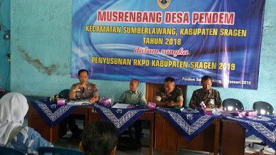 BABINSA DESA PENDEM HADIRI MUSRENBANGDES