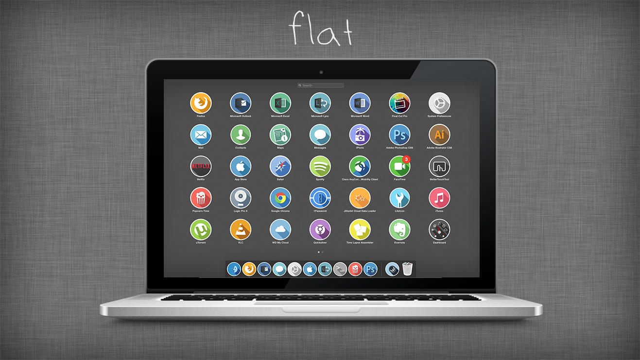 Flat Full Icon Set Cleodesktop I Customization Desktop