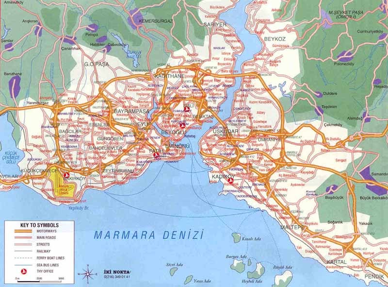 Map of Istanbul - Free Printable Maps