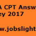 CA CPT Answer Key 2017 Download Exam Solved Papers of Common Proficiency Test (June)