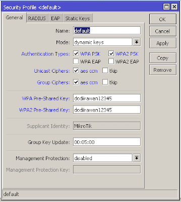 Implementasi Private Pre-Shared Key Pada Jaringan Wireless Mikrotik Implementasi Private Pre-Shared Key Pada Jaringan Wireless Mikrotik