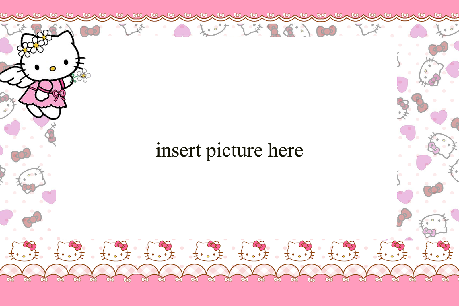 Hello Kitty PNG Frame01 Printable PNG Frames Cartoon Character PNG