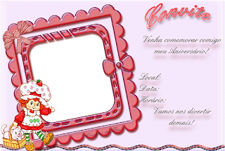 Strawberry Shortcake: Bello Mini Kit para Imprimir Gratis. Para hacer invitaciones, tarjetas, marcos de fotos o etiquetas, para imprimir gratis de Strawberry Shortcake.