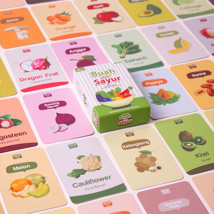 Flash Card Buah & Sayur