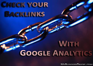 Check Backlinks with Google Analytics