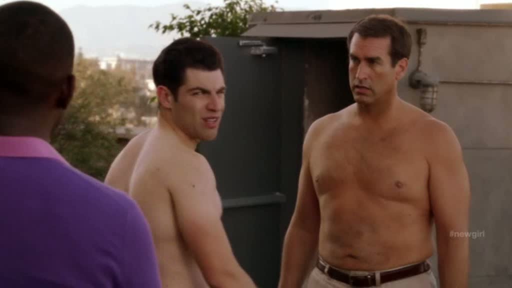 Shirtless Men On The Blog Max Greenfield & Rob Riggle.