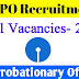 SBI PO Recruitment 2019, State Bank of India Probationary Officers
