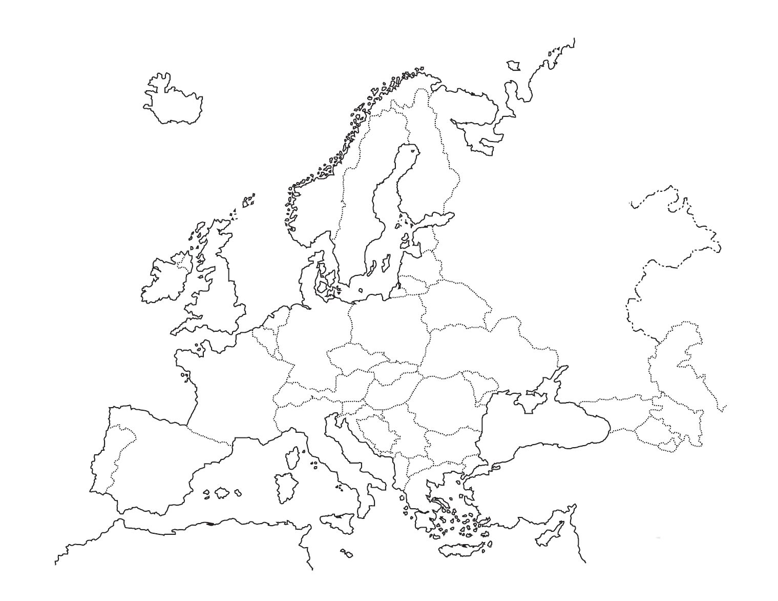 Белая пустая карта. Карта Европы пустая. Карта Европы черно белая. Карта Европы белая. Карта Европы для распечатки.