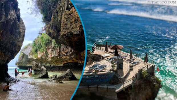 Pantai Suluban atau Blue Point surganya peselancar wisata di bali
