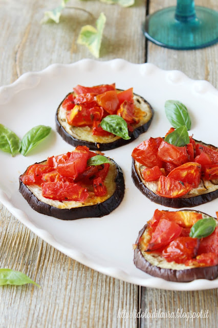 melanzane con pomodori al forno