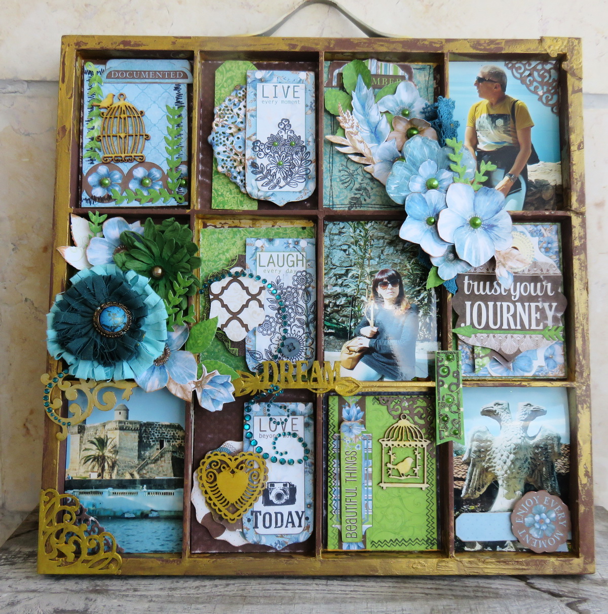 The BoBunny Blog Penelope Altered Wooden Printer's Tray Project with