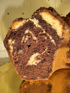 Coconut chocolate swirl cake