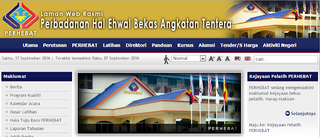 Rasmi - Jawatan Kosong (PERHEBAT) Perbadanan Hal Ehwal Bekas Angkatan Tentera 2019 Rasmi - Jawatan Kosong (PERHEBAT) Perbadanan Hal Ehwal Bekas Angkatan Tentera 2019