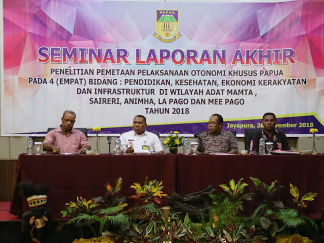 Hasil Penelitian Pemetaan Pelaksanaan Otsus Segera Dilaporkan ke Gubernur Hasil Penelitian Pemetaan Pelaksanaan Otsus Segera Dilaporkan ke Gubernur