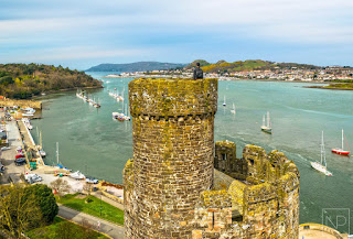 View over Conwy from Castle Tower