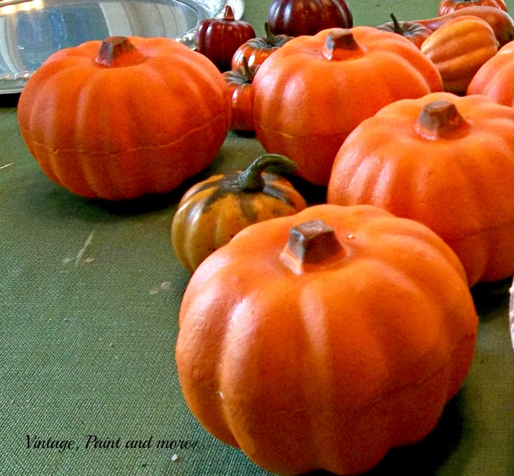 Vintage, Paint and more... dollar tree pumpkins to craft with